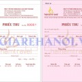 Mẫu phiếu thu Hainam Travel